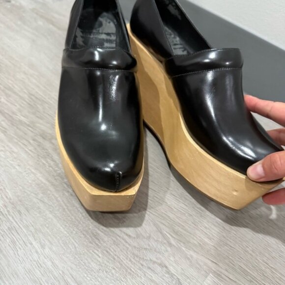 Rachel Comey Clogs Almer Platform in Black Leather - Picture 9 of 12